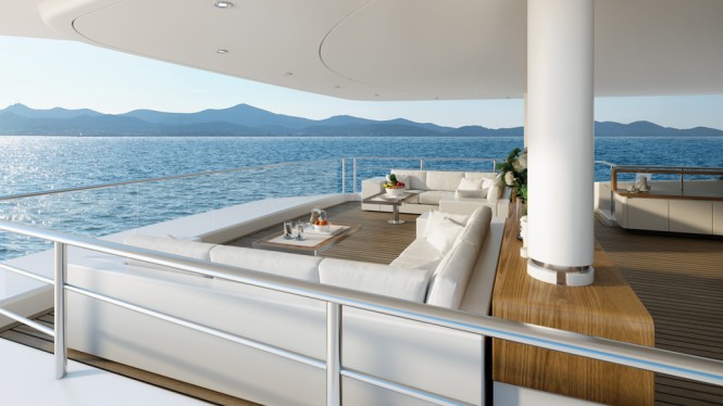 New Tankoa mega yacht S701 - Exterior spaces