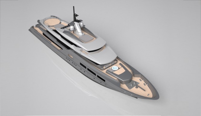 New Tankoa super yacht S701 - From Above
