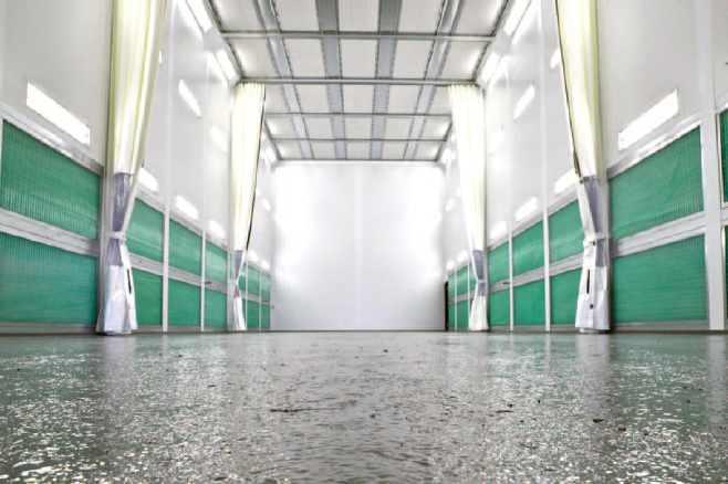 New paint shed - Image credit to Monaco Marine