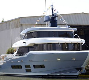 Launch and delivery of Oceanic Yachts 90' hull #1 motor yacht TSA TSA (ex Dolce Vita)