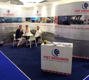 Superyachts with Piet Brouwer systems onboard displayed at Monaco Yacht Show 2014