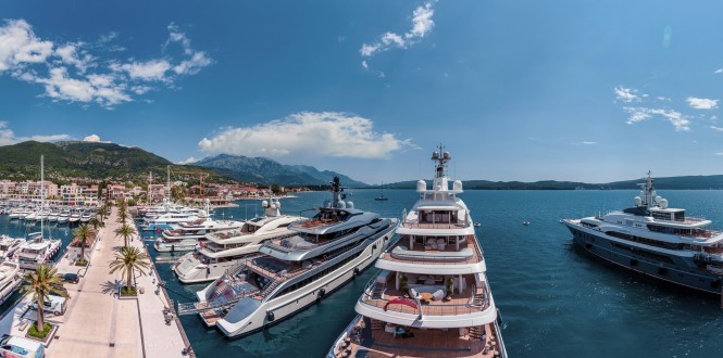 Porto Montenegro - a lovely Montenegro yacht charter location