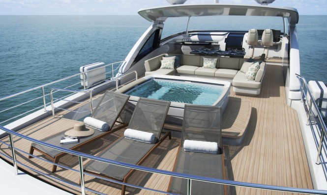 Princess 30M Flybridge superyacht - Image courtesy of Princess Yachts