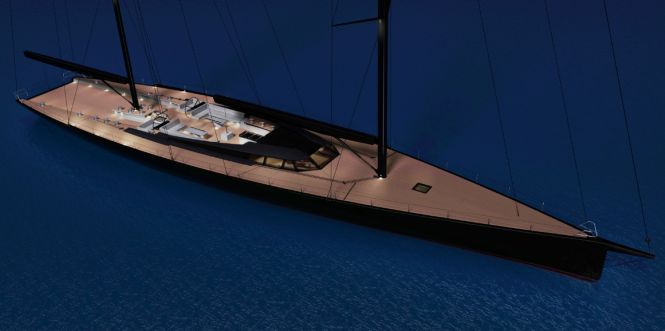 SAMURAI Yacht - Huisfit - ext rendering by Rhoades Young Design