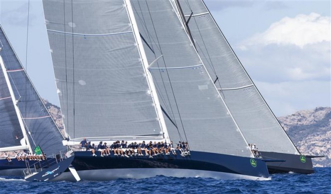 Sir Lindsay Owen Jones' MAGIC CARPET (GBR) at the start of the Wally division - Photo by Rolex Carlo Borlenghi