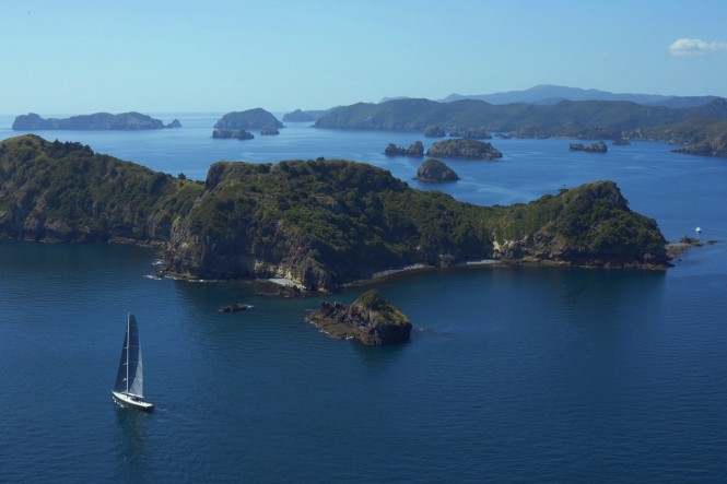 Superyacht Silvertip - Great Barrier Island NZ