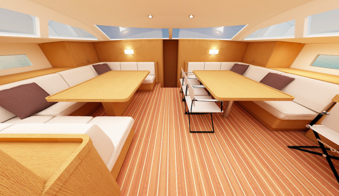 Swan 95 S Yacht - Interior - Image credit to Nautor's Swan