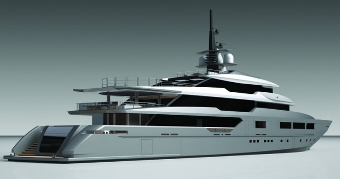 Tankoa S701 Yacht - aft view