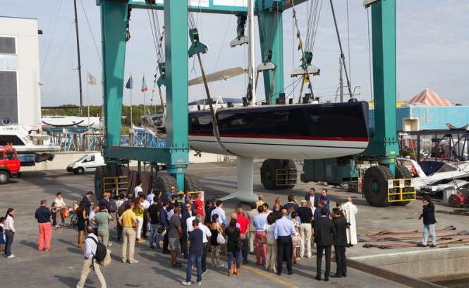 The recent launch of V80 superyacht Nakupenda at Vismara Marine The recent launch of V80 superyacht Nakupenda at Vismara Marine