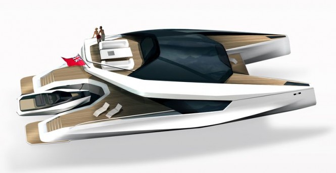 115' JFA Power Catamaran Yacht Concept