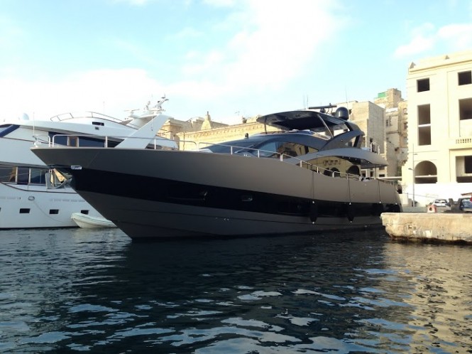 28m superyacht Merric after Titanium full wrap and superstructure at Solent Refit by Wild Group