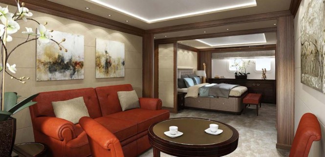 460Exp-115 Yacht VIP stateroom