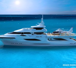 New 48m motor yacht ARCTIC SUN II concept by Dennis Ingemansson 