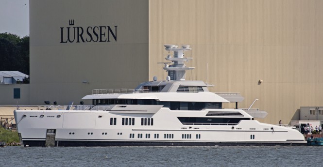 66m Lurssen superyacht ESTER III (Project Green, hull 13685) - Photo by Klaus Jordan