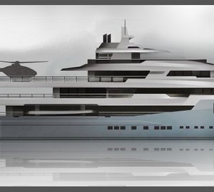 Haak interior design of excellence among IY&A Awards 2015 Finalists with 74m explorer motor yacht AUSTIN concept