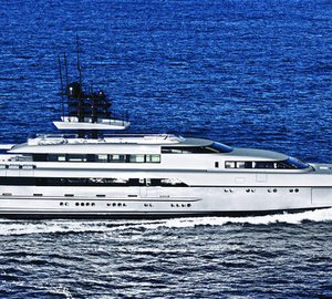 SILVERYACHTS at Monaco Yacht Show 2014 with model of 77m motor yacht SILVER FAST on display