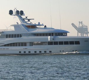 Photos of Feadship motor yacht ROCK.IT starting her sea trials in the North Sea