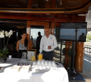 GMC Breakfast Meetings hosted by 65m motor yacht WHITE ROSES of DRACHS at MYS 2014