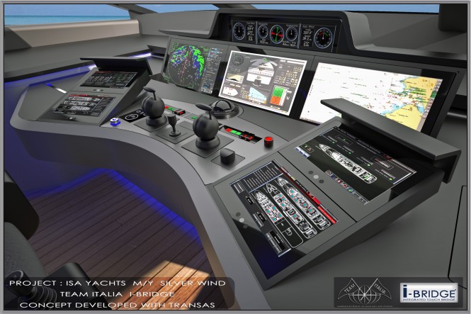 ISA 140 superyacht Silver Wind - Concept wheelhouse