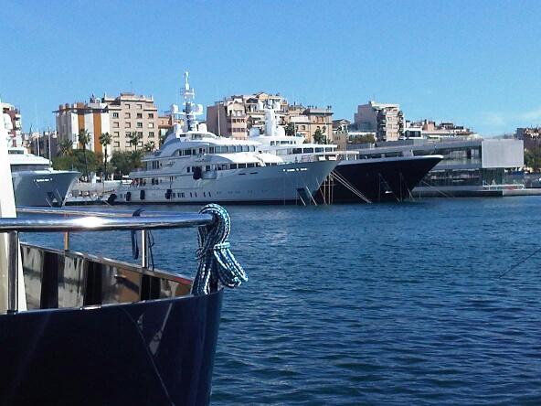 Luxury superyachts on display at the 2014 Barcelona Boat Show