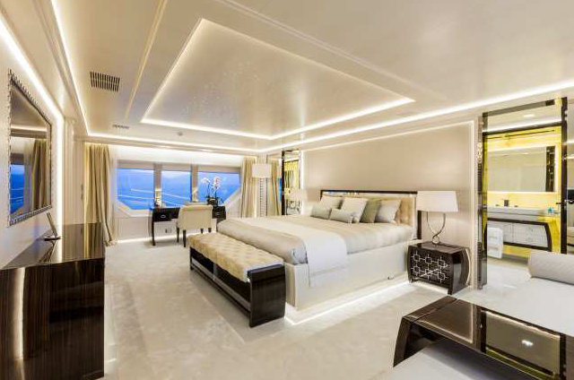 Luxury yacht Polaris - Master Cabin