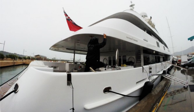 Motor yacht Turquoise - vinyl wrap