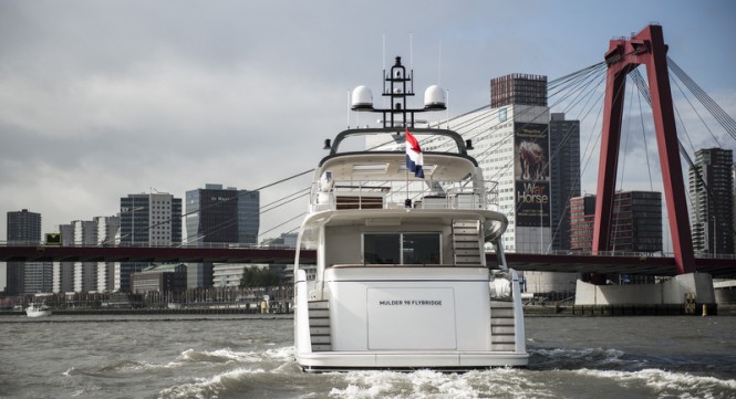 Mulder 98 Flybridge super yacht YN1391 - aft view Mulder 98 Flybridge super yacht YN1391 - aft view