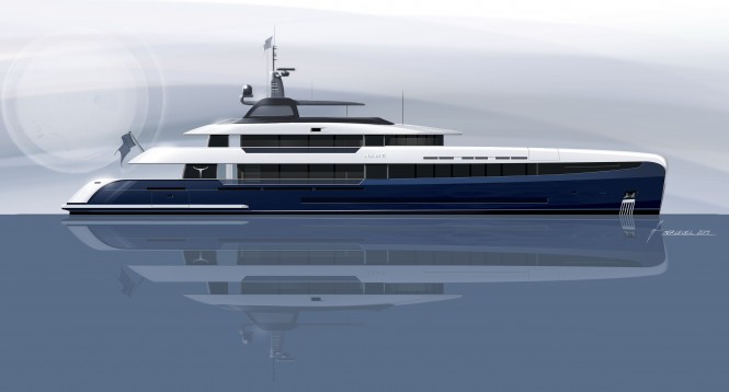 New 50m motor yacht concept by Acico Yachts and Sea Level Yacht Design