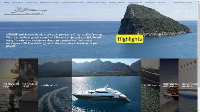 New Homepage released by Ned Ship Group