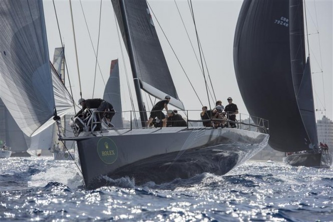 Niklas Zennström's RÁN (SWE) is one of the strongest sailing teams in the world - Photo by Rolex Kurt Arrigo