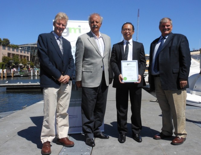 Presentation ceremony (L to R) Colin Bransgrove, Jeff d’Albora, Trevor Fong, Mick Bettesworth   