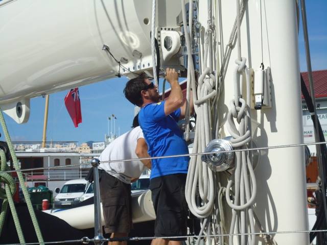 RSB Rigging Solutions team aboard Kamaxitha Yacht