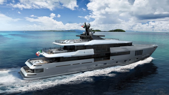 Rendering of superyacht Admiral C Force 50