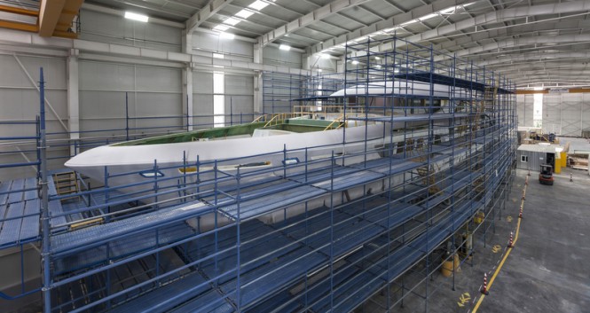 Sarp 46 Yacht in build