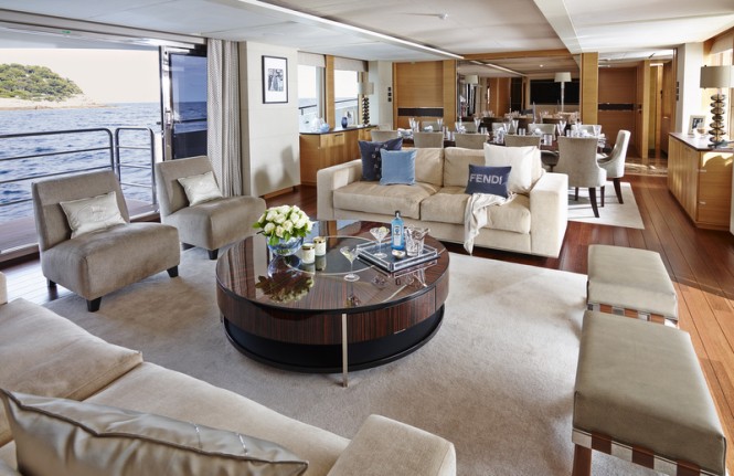 Solaris superyacht - Main Saloon