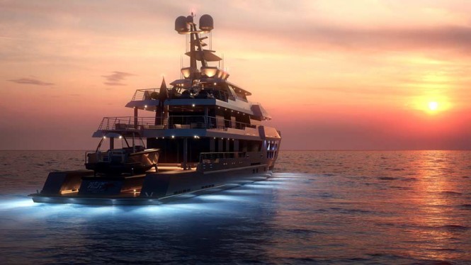 Starfish Yacht Concept - aft view