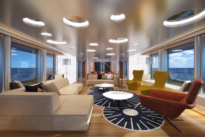 Starfish superyacht concept - Saloon