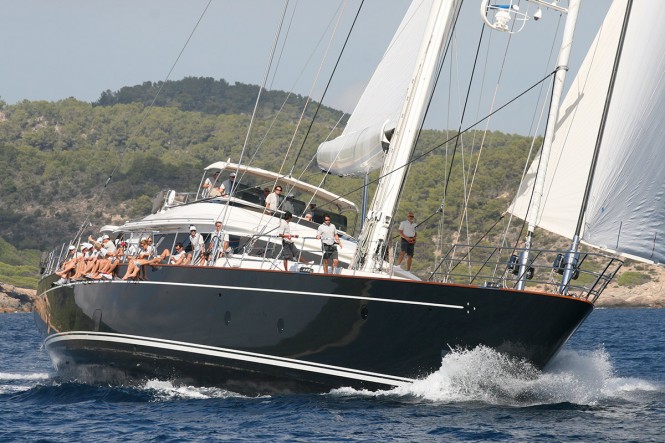 Superyacht Clan VIII - The overall winner of the Ibiza Rendezvous Superyacht Regatta 2014