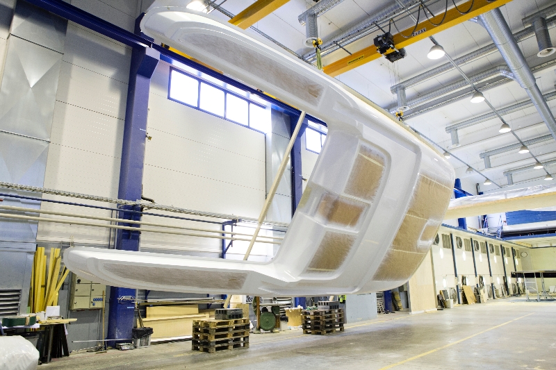 Swan 115 S Yacht deck with carbon fibre coach roof and coamings - SPRINT pre-preg sandwich construction © Nautor's Swan and Karolina Isaksson Bildbolager Du&Vi