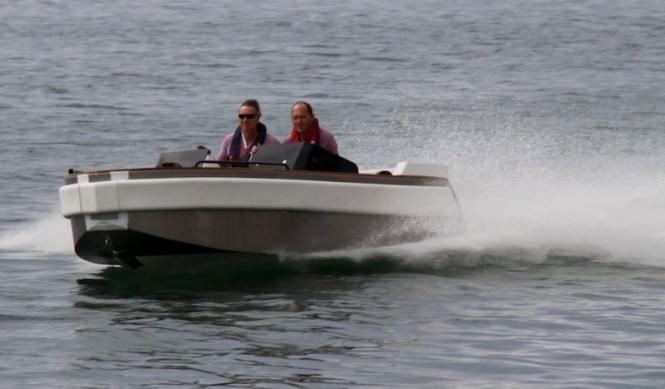The Ampere 5.5 tender to luxury yacht NONO