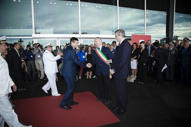 The opening ceremony of the Genoa Boat Show 2014