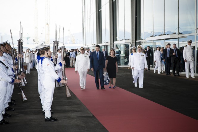 The opening ceremony of the Genoa Boat Show 2014
