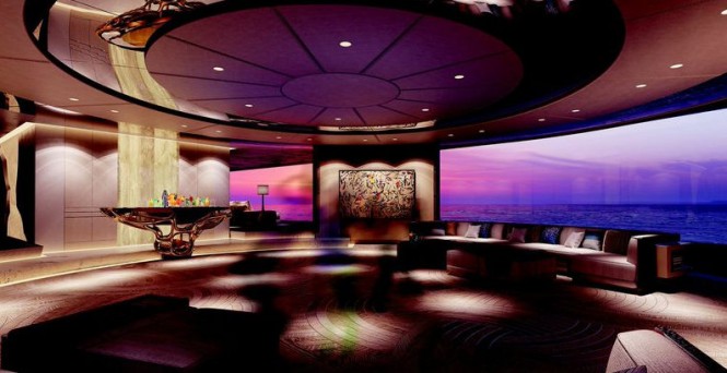 Tomorrow superyacht project - Mid deck lounge