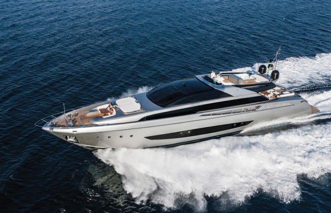 World debut for Riva 122' Mythos superyacht SOL at 2014 FLIBS