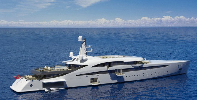100m super yacht A400 design by The A group