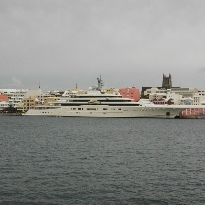 162m mega yacht Eclipse by Blohm and Voss in Bermuda