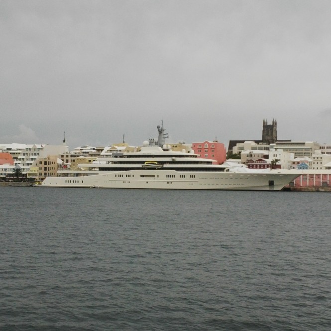 162m mega yacht Eclipse by Blohm and Voss in Bermuda