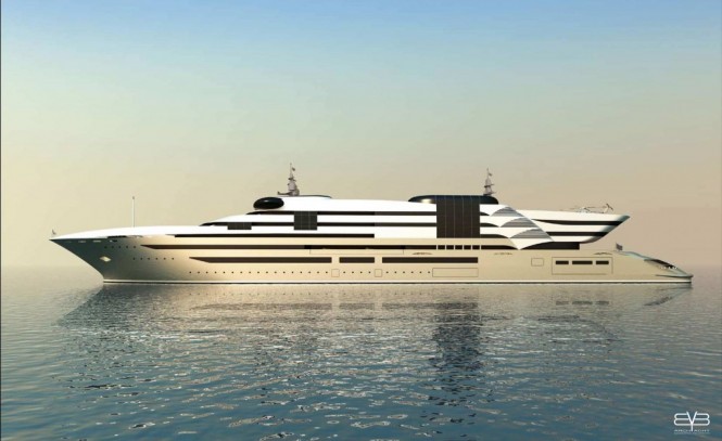 163m Cichero luxury yacht concept