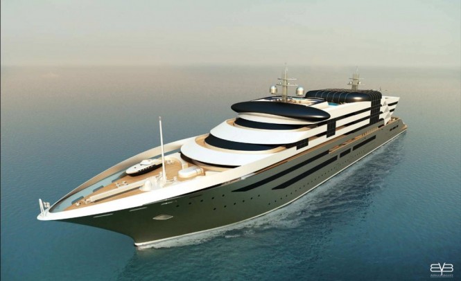 163m mega yacht concept by Studio Cichero srl