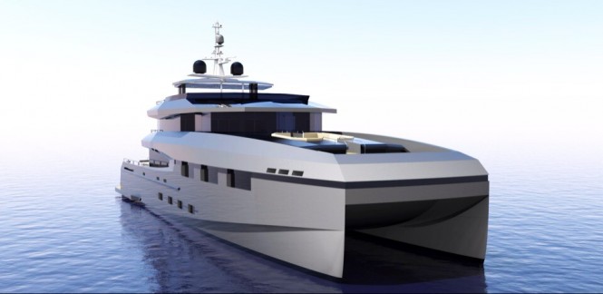 40M CAT super yacht Hull 40M-01 by Heysea Yachts